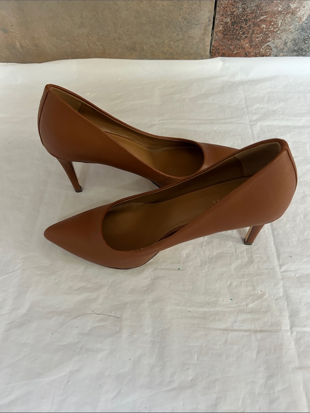 14th & Union Tan Pointed-Toe Pumps - Picture 4 of 8